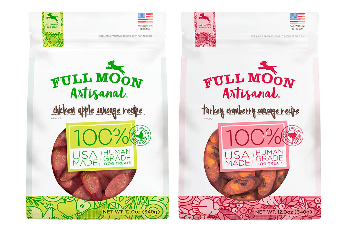 Full Moon launches Artisanal Sausage Slices dog treat line